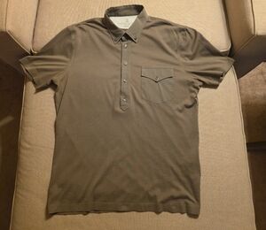 Brunello Cucinelli Khaki Polo Shirt